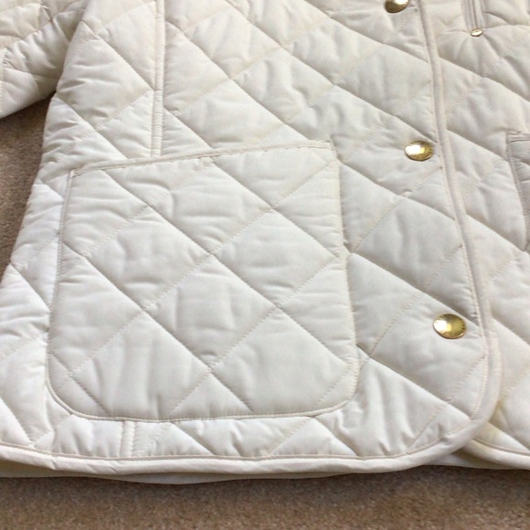 Lauren Ralph Lauren Quilted Cream Puffer Jacket - Picture 5 of 12